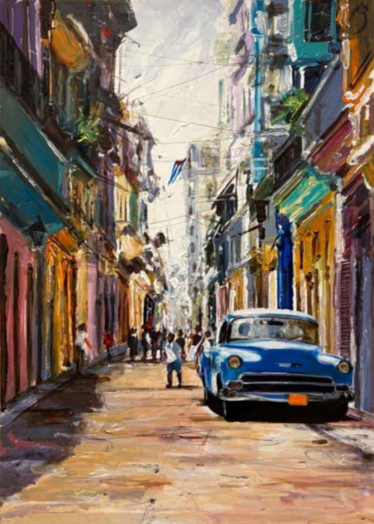 Almendrón azul — obraz Yasniera Rivery
