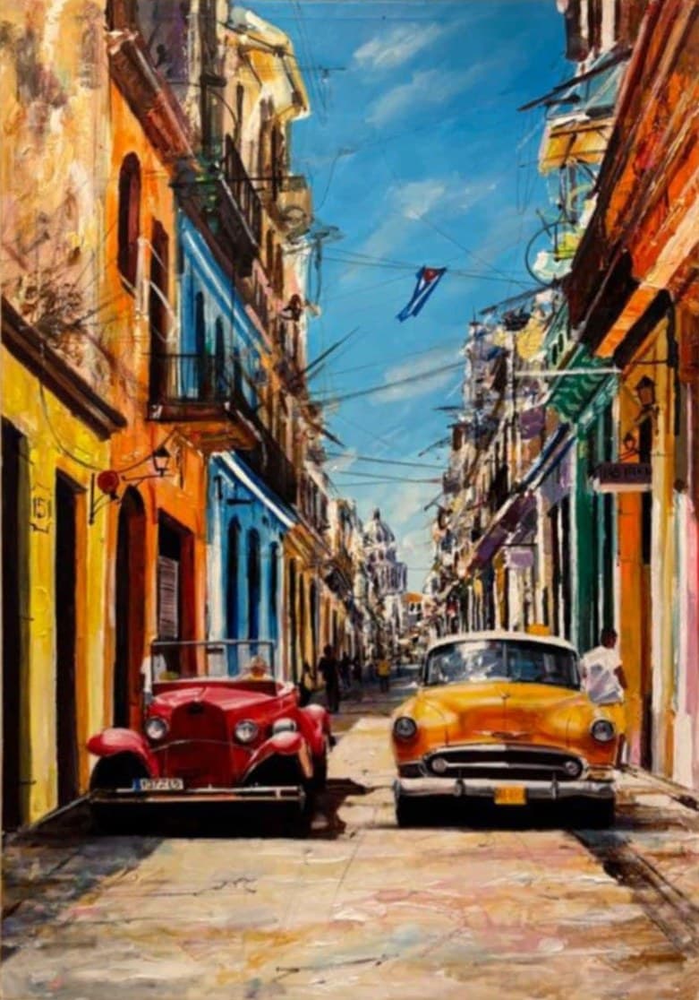 Encuentro entre epocas — obraz Yasniera Rivery