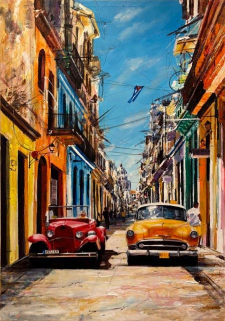 Encuentro entre epocas — obraz Yasniera Rivery